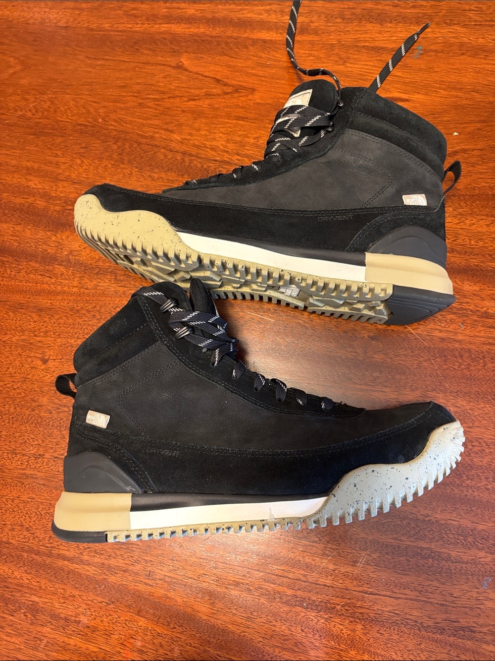 The North Face Men's Black Suede Trail-Inspired High-Top Boots